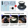 thumbnail image 3 of DEBGFS 360° Rotating Portable Electric Hair Clipper Trimming Cutter Machine Men Gift, 3 of 8