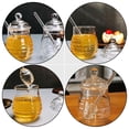 thumbnail image 6 of Yongwei Clear Glass Honey Jar with Dipper and Lid Cover - 280ml, 6 of 10