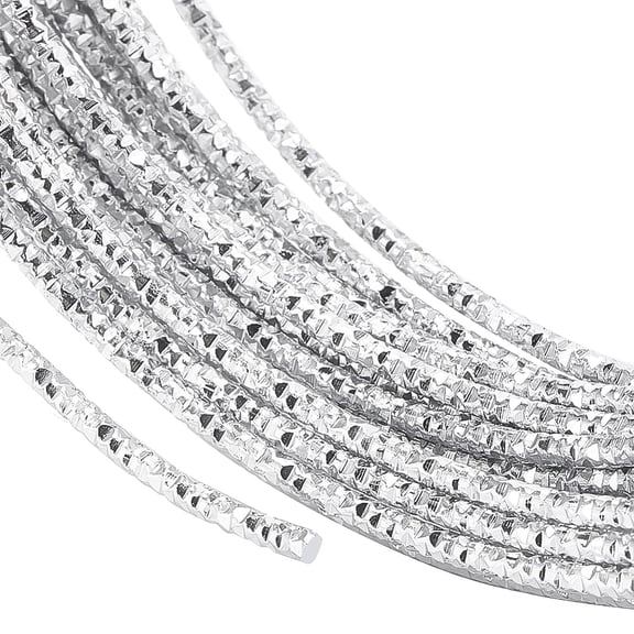 Round Anodized Aluminum Wire Textured Silver 12 Gauge 2mm about 32.8 Feet(10m)/roll