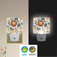 thumbnail image 5 of WOBOGO Lovely Lion LED Night Light 2 Pcs Set 0.5 Watt Wall Plug in Dusk to Dawn Automatic Switch Soft White Light, 5 of 7