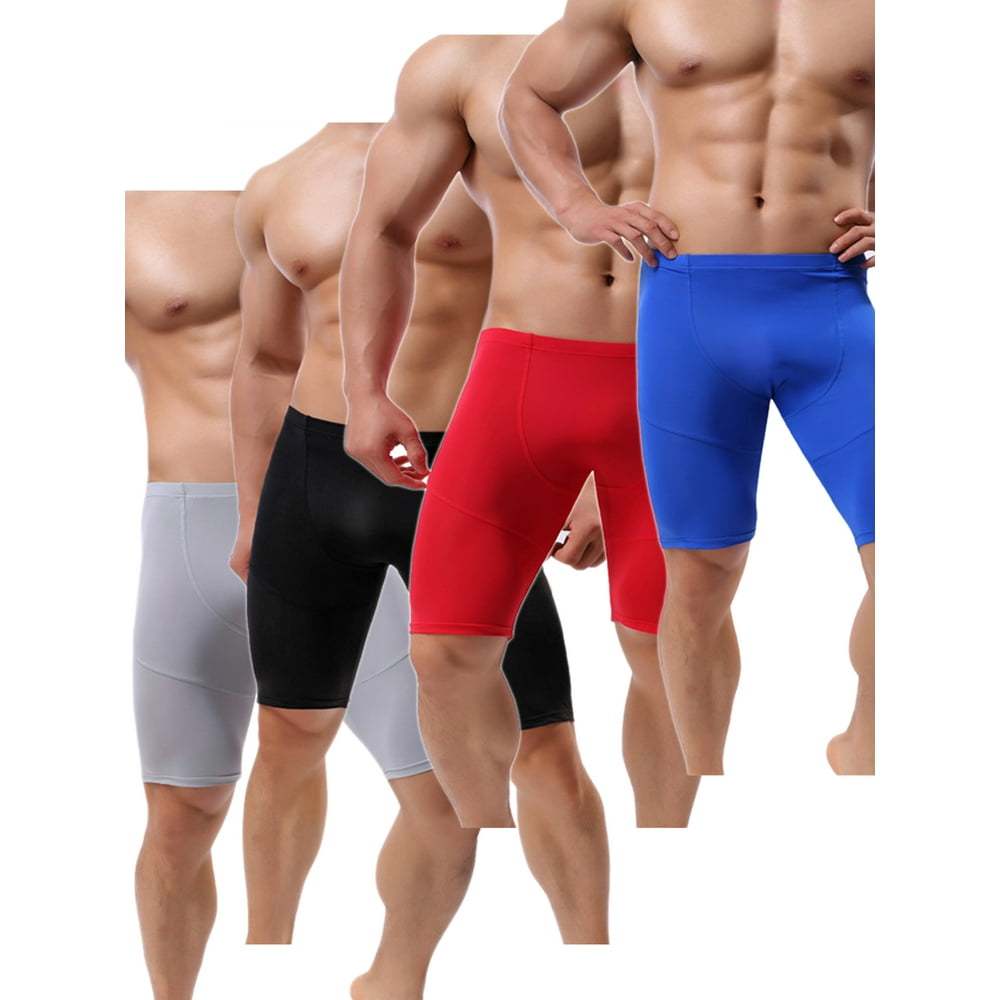 Avamo 4 PACK Base Layer Underwear Leggings for Men Sports Quick Dry ...