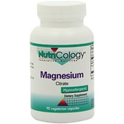NutriCology Magnesium Citrate - Well-Absorbed, Bone and Stress Support - 90 Vegetarian Capsules