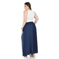 thumbnail image 3 of Pantalon tipo palazzo Roman Fashion /Tallas Extras, 2632 (Azul marino) azul marino 40, 3 of 5