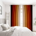 thumbnail image 4 of Abstract Orange Curtains for Living Room 2 Panels,Burnt Orange Light Filtering Curtains for Bedroom,Vintage Ombre Curtain Dark Orange Kitchen Curtain Terracotta Window Drapes-52"W x 45"L (Pack of 2), 4 of 7