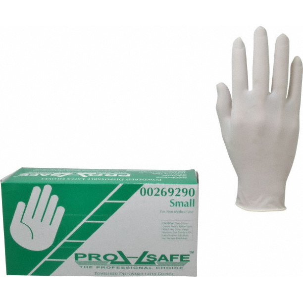 PROSAFE POWDERED LATEX DISPOSABLE GLOVE