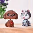 thumbnail image 5 of Mini Realistic Dog Husky Resin Pug Bobblehead Doll, Landscape Ornament, 5 of 8