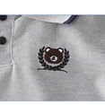 thumbnail image 6 of Kids Boys 2-Piece Summer Outfit Gray Polo Shirt and Elastic Waist Shorts Set Kids Casual Clothing Sizes 80-140,Size 3-4T, 6 of 8