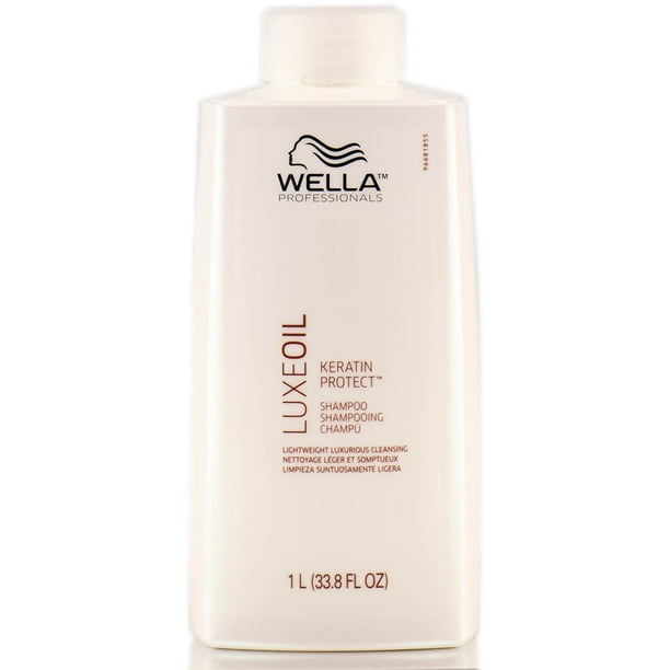 Wella Professionals LuxeOil Keratin Protect Shampoo (Size : 33.8 oz/ 1 -