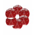 thumbnail image 7 of 13 Inch Round Placemats Set of 6, Red Christmas Tree Non Slip Heat Insulation PP Table Mats, Xmas Balls Pine Needles Snowflake Washable Place Mats for Kitchen Dining Party Table Decor, 7 of 7
