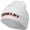 White, variant on Germany Embroidered Short Beanie - Dk Grey OSFM