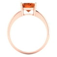 thumbnail image 4 of Clara Pucci 14K Rose Gold 2.5ct Red Solitaire Ring for Women, 4 of 7