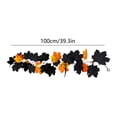 thumbnail image 4 of Kdkad Halloween Black Maple Leaf Vines, Artificial Fall Garland, Flexible Foliage Hanging Vines, Halloween Decorations for Porch, Fireplace, Railing, Table, Halloween Party Decor, 39In, 4 of 7