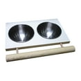 thumbnail image 3 of Comedero para pájaros, taza, soporte de percha de madera extraíble, comedero colgante, comedero para pájaros Doble ranura, 3 of 9