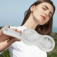 thumbnail image 4 of Portable Head Handheld Fan Mini Desk Fan With Strong Airflow USB Rechargeable Battery Operated For Indoor Outdoor Travel Home, 4 of 8