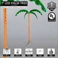 7 ft. Artificial Holographic LED Lighted Palm Tree