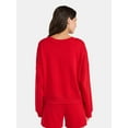 thumbnail image 3 of Strawberry Shortcake Women’s Cropped Boxy Graphic Sweatshirt, Sizes XXS-XXL, 3 of 5