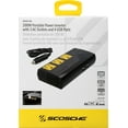 thumbnail image 2 of Scosche PI200PS-1 INVERT200 Onduleur de voiture 200 W avec 4 ports USB – Convertisseur 12 V CC vers 110 V CA, 2 of 2