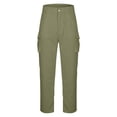 thumbnail image 4 of CONZONE Kids Boys Cargo Pants Outdoor Hiking Pants For Child Buttons Solid Color Wide Leg Jogger Trousers With Pockets, 4 of 7