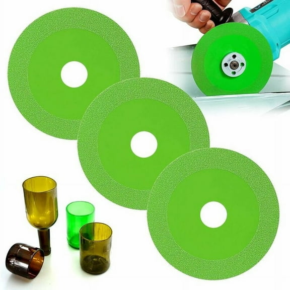 Set Of 3 Glass Cutting Disc 115Mm Saw Blade Cutting Discs Diamond Cut-Off Wheels For Diamond Circular Angle Grinder Tiles In Smooth Materials Such As Ceramics