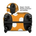 thumbnail image 4 of Daiia Orange And White Polka Dot Luggage Cover, Thickened Washable Travel Luggage Covers, Elastic Unique Baggage Covers for 18-20 inch Luggage-Small, 4 of 9