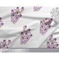 thumbnail image 2 of Soimoi Cotton Voile Fabric Leaves & Floral Block Decor Fabric Printed Yard 56 Inch Wide, 2 of 3