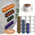thumbnail image 4 of Adhesive Coffee Pod Holder for Vertuoline–20 Capsule Wall/Cabinet Mount Rack with Strips Vertical Or Horizontal, 4 of 5