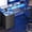 Grey, variant on Huuger 55 Inch Computer Desk with Power Outlets and LED Lights, Gaming Desk with 4 Drawers, Office Desk with Monitor Stand, Study Work Home Office, Rustic Brown