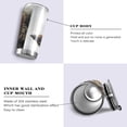 thumbnail image 2 of SKYSONIC Wolf Tumbler Stainless Steel Double Wall Vacuum Reusable Insulated Mug with Straw and Built-in Coaste for Cold and Hot Beverages, 20oz, 2 of 7
