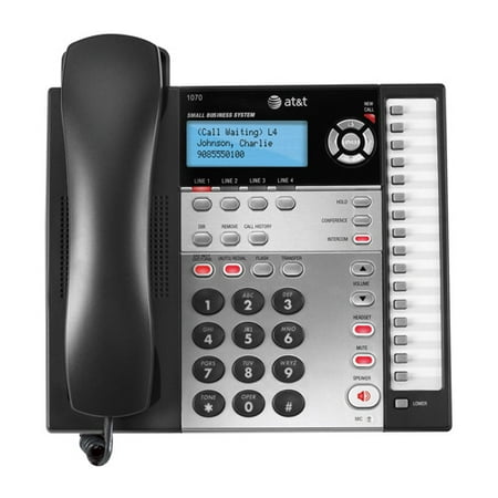 AT&T 1070 4-Line Corded Phone w/ Caller ID (Best Cell Phone Caller Id App)