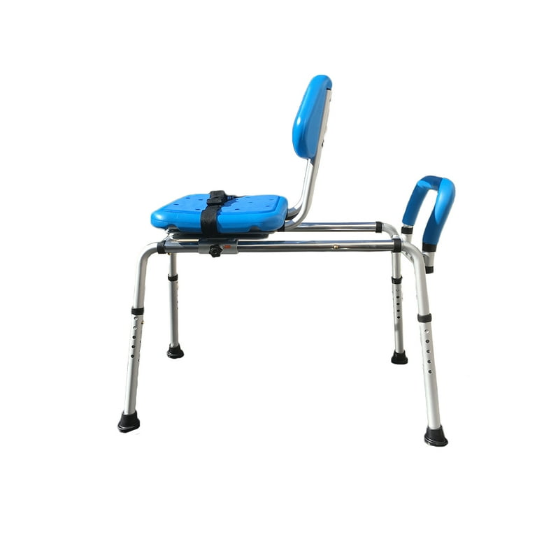 Platinum Health Gateway Premium Sliding Bath Shower Chair Transfer Bench Padded with Swivel Seat