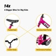 thumbnail image 4 of Strider 14x Classic, Funky Fuschia- Balance Bike for Kids 3 to 6 Years - Includes Custom Grips, Padded Seat, Performance Footrest & All-Purpose TiresEasy Assembly & Tool-Free Adjustments, 4 of 9