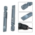 thumbnail image 2 of Oubit Slotted Screwdrivers,10pcs 1/4inch Hex Shank Magnetic Slotted Screwdrivers Slotted Screwdrivers Bit Proven Performance, 2 of 9