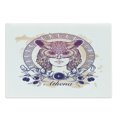 thumbnail image 1 of Athena Cutting Board, Circular Greek Myths Woman in an Owl Mask, Decorative Tempered Glass Cutting and Serving Board, in 3 Sizes, by Ambesonne, 1 of 2