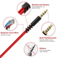 thumbnail image 2 of Cable de audio Sqrmekoko Astro A10 2 m con control de volumen rojo, 2 of 7