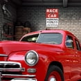 thumbnail image 4 of Race Car Wall Decor for Boys Bedroom – Vintage Tin Parking Only Sign, 8x12 Metal Wall Art for Garage, Man Cave, Kids Racing Room Gift, 4 of 7