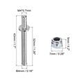 thumbnail image 2 of Uxcell Landing Gear Steel Axle 5/32 Inch Dia 1.7 Inch Length M4 Wheel Drive Shaft with Nuts for RC Airplane Pack of 12, 2 of 5