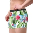 thumbnail image 4 of Kll Flowers And Cactus Men'S Cotton Boxer Briefs Underwear-Large, 4 of 9