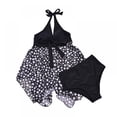 thumbnail image 5 of Women Swimsuits Tankini Set Swimdress Two Piece Mesh Printed Bathing Suits Dress Tummy Control, 5 of 7