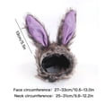 thumbnail image 3 of Grey Rabbit Pet Hat Funny Headwear Cat Hat Cat Headgear, 3 of 9