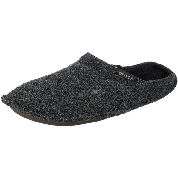crocs Unisex Classic Slipper Mule, Black/Black, 11 US Men / 13 US Women