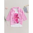 thumbnail image 3 of GXFC Little Girl Summer Outfits Clothes 3T 4T 5T 6T 7T Kids Girl Bear Print Sleeveless Tank Dresses and Lightweight Cardigan 2Pcs Casual Clothing for Children Girl, 3 of 7