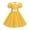 Yellow, variant on enyan Girls Flutter Sleeve Floral Dresses Girl Long Spring Dress Kids Smocked Flare Summer Dress Toddler Party Dress,Pink,3-4 Years