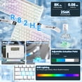 thumbnail image 2 of ATTACK SHARK R82 HE Rapid Trigger Wired Mechanical Gaming Keyboard TKL NKRO with 8K Polling,0.005mm RT Accuracy,256K Scan Rate,5 Layer Sound Damped,Hall Effect Magnetic Switch for PC Mac(White), 2 of 8