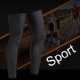 thumbnail image 3 of Calentadores de piernas para ciclismo 1 par de calentadores de rodilla elásticos para hombres y mujeres (M) negro, 3 of 6