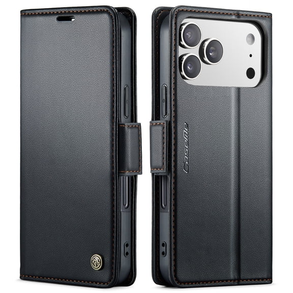 CaseMe Flip Wallet Leather Case for iPhone 18 Pro Max 6.9" Phone Cover with Card Slot Kickstand Holder