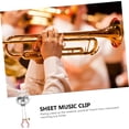 thumbnail image 2 of HUGFEGWE 4 Pcs Dossier de Musique Trompette Dossier de Partition Clip de Musique Fourniture de Musique Trompette Support de Partition de Musique Trompette Pince de Partition de Musique Trompette CJB91-8739, 2 of 9