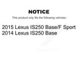 thumbnail image 2 of CMX Rear Disc Brake Rotors and Ceramic Pads Kit for Car Lexus IS250 K8C-102117, 2 of 11