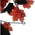 thumbnail image 3 of Morttic 2 Pcs Fall Maple Leaf Garland Hanging Black Fall Leaves Vine Artificial Autumn Garland Halloween Thanksgiving Decor for Home (Black&Orange), 3 of 8