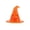 A001- Orange, variant on Halloween Decor, Witch Halloween Decor, Light Up Halloween Decorations, Spooky Halloween Decorations, 3.5X3.5 in Plastic Witch Hat Jack O Lantern Hanging Light with Led Flameless