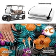 thumbnail image 6 of XYZCANDO Tropical Floral Golf Cart Seat Cover with 4 Storage Pockets - Non-Slip Washable Universal Fit for 2-Seat Golf Carts, 6 of 8